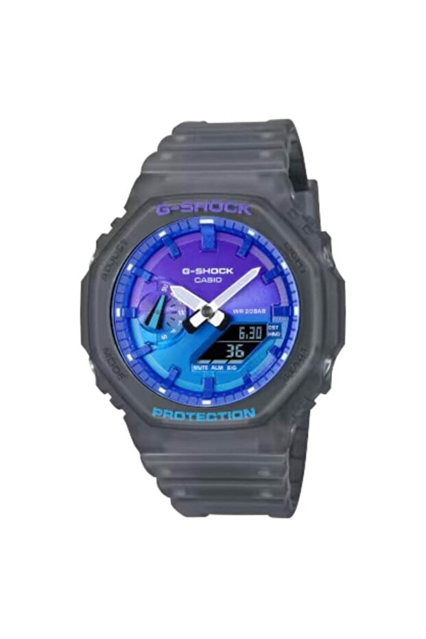 ساعة يد رجالية G-shock Ga-2100fls-8a2dr باللون الرمادي