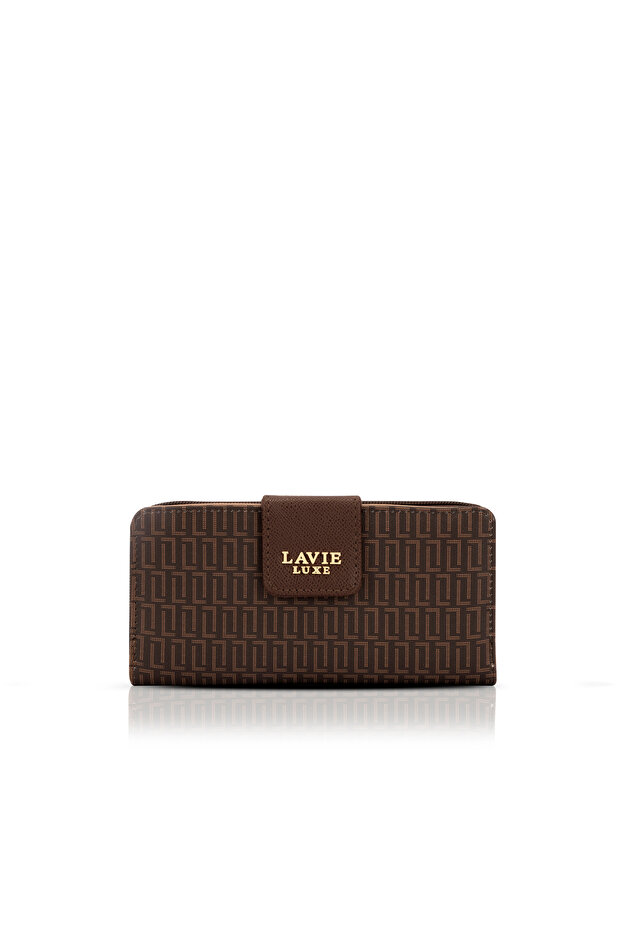 Mono Mia25 Women's Bifold Zip Wallet (Coffee)