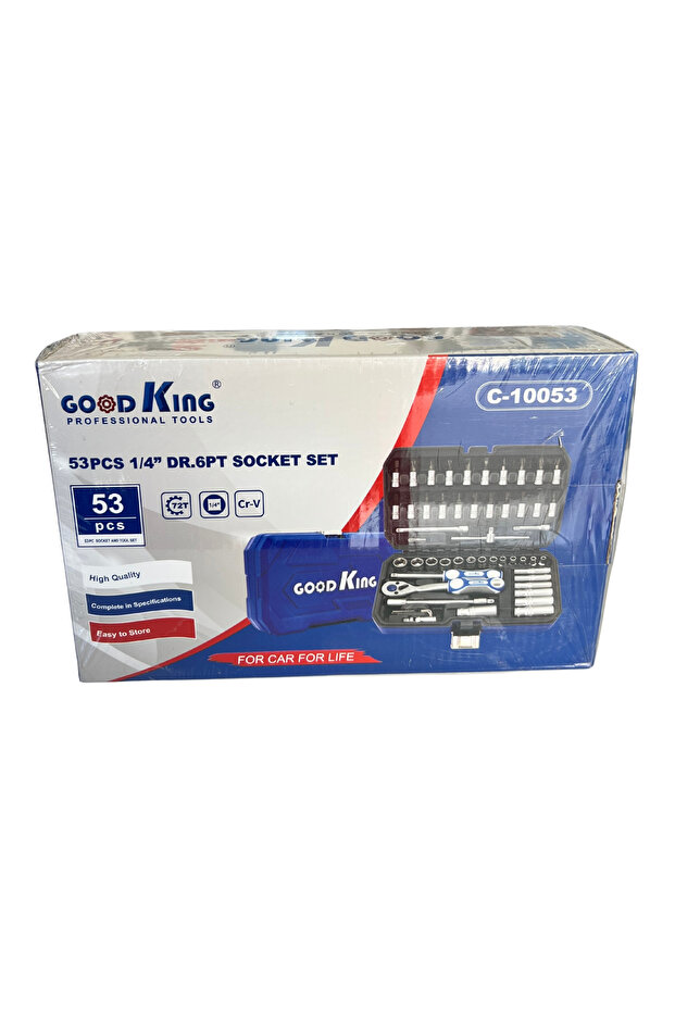 GOOD KING 53 Parça 1/4" Lokma Takımı (Model No: C-10053) - 3