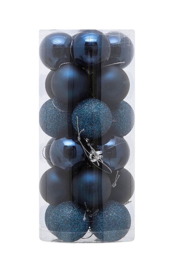 Colorful New Year's Ball 4 cm Set of 24, Fun Decoration Supplies