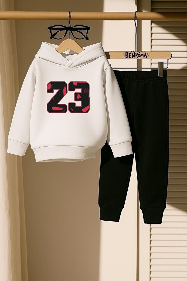23 Printed 3 Thread Children's Tracksuit Set