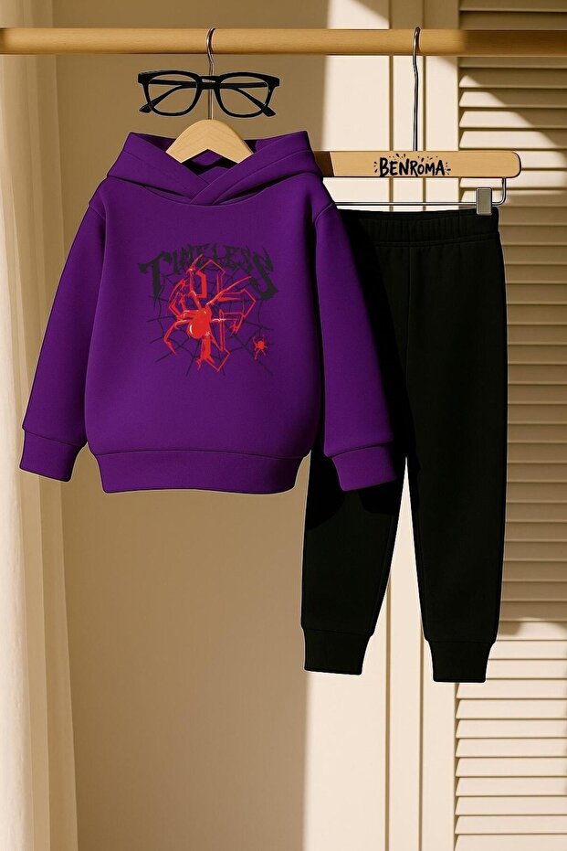 Timeless Printed 3 Thread Children's Tracksuit Set