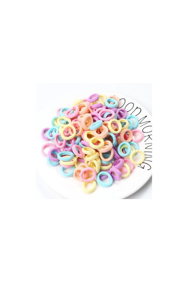 Women's 100-Piece Towel Rubber Buckle Set Hair Clip Girl's Buckle Rubber Buckle