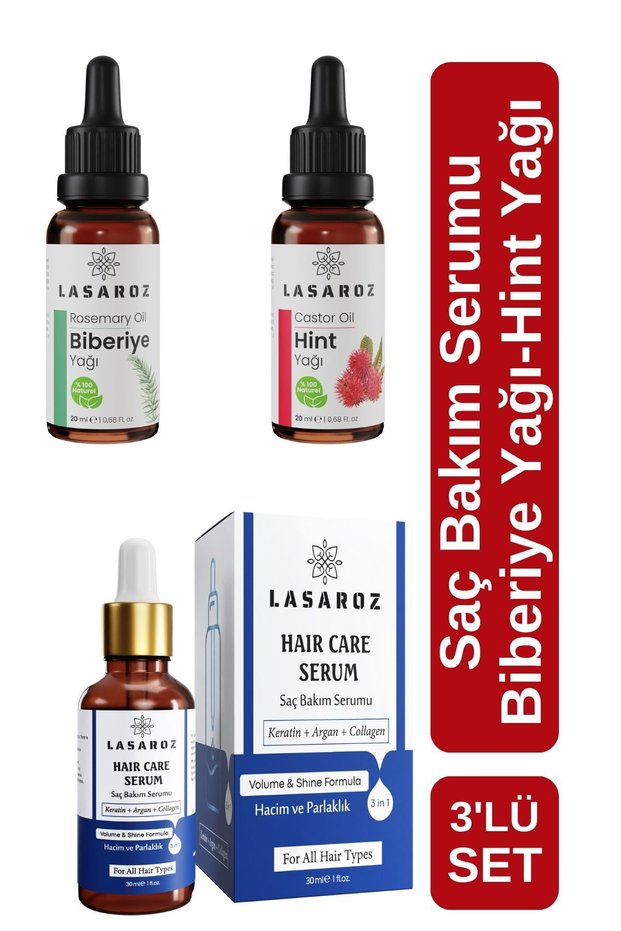 Hair Care Set Hair Serum Rosemary Oil Castor Oil Anti-Shedding Advantageous Set