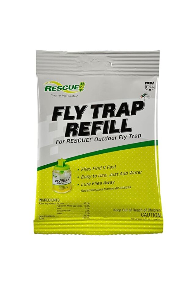 RESCUE Outdoor Non-Toxic Reusable Fly Trap Attractant Refill