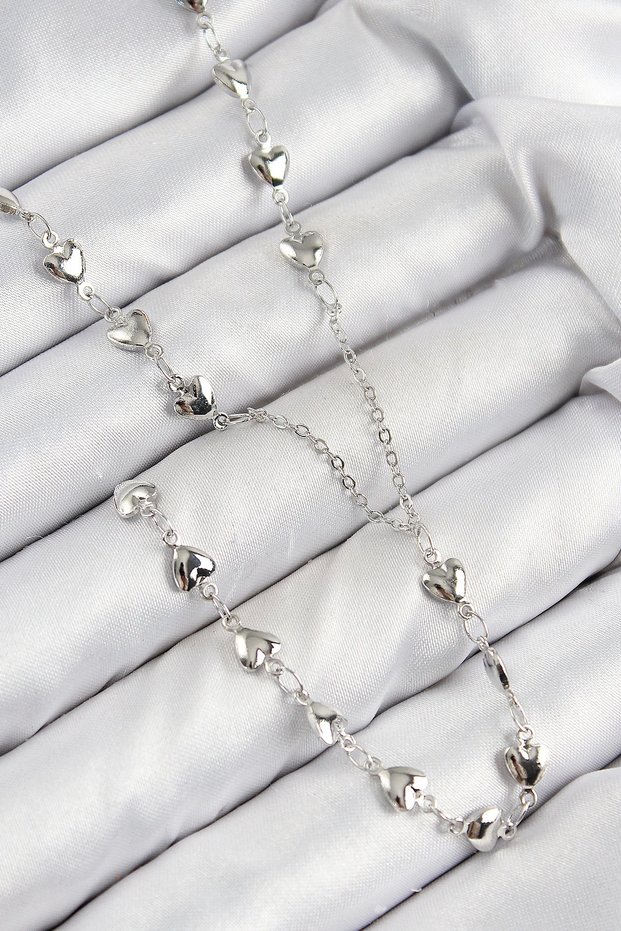 Brass Zircon Stone Model Silver Rk Y Necklace