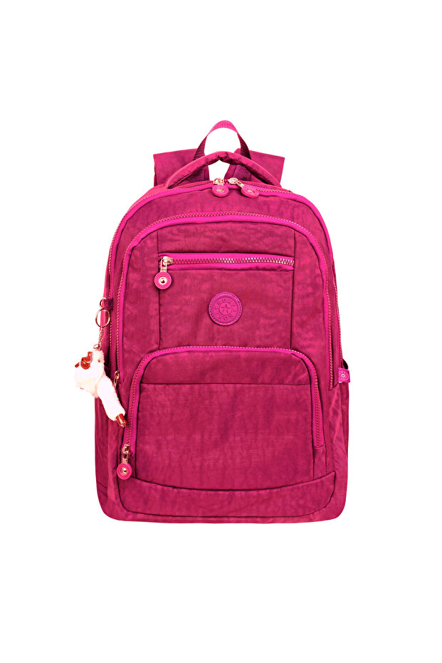 Crinkle Fabric Lightweight Backpack - Suitable for School/Daily Use, Waterproof, Multi-Compartment