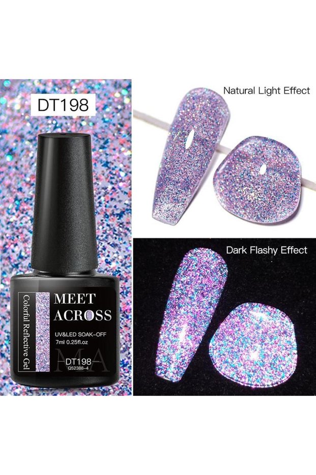 Gel UV, LED Reflective si Glitter Base