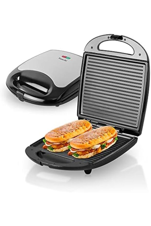 4 Piece Sandwich Maker And Grill - Black, NL-SM-4660