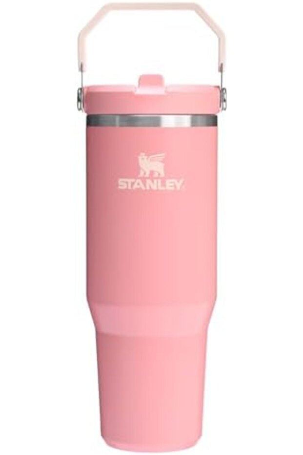 IceFlow 2.0 Flip Straw Tumbler with Handle 30 oz | Twist On Lid and Flip Up Straw | Leakproo - 2
