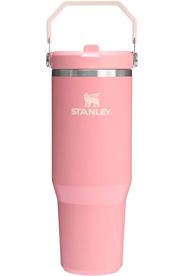 IceFlow 2.0 Flip Straw Tumbler with Handle 30 oz | Twist On Lid and Flip Up Straw | Leakproo - 1