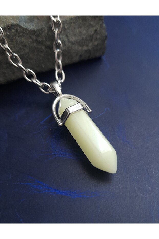 Phosphor Opal Natural Stone Premium Design Necklace