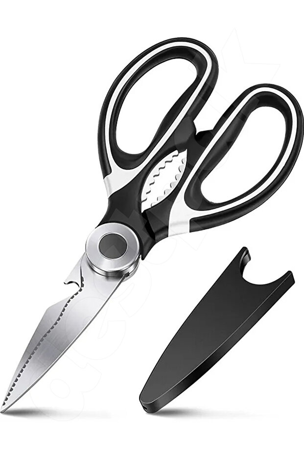 مقص مطبخ - متعدد الوظائف حاد للغاية - كسارة الجوز - اللحوم والدجاج والأسماك والخضروات - 1