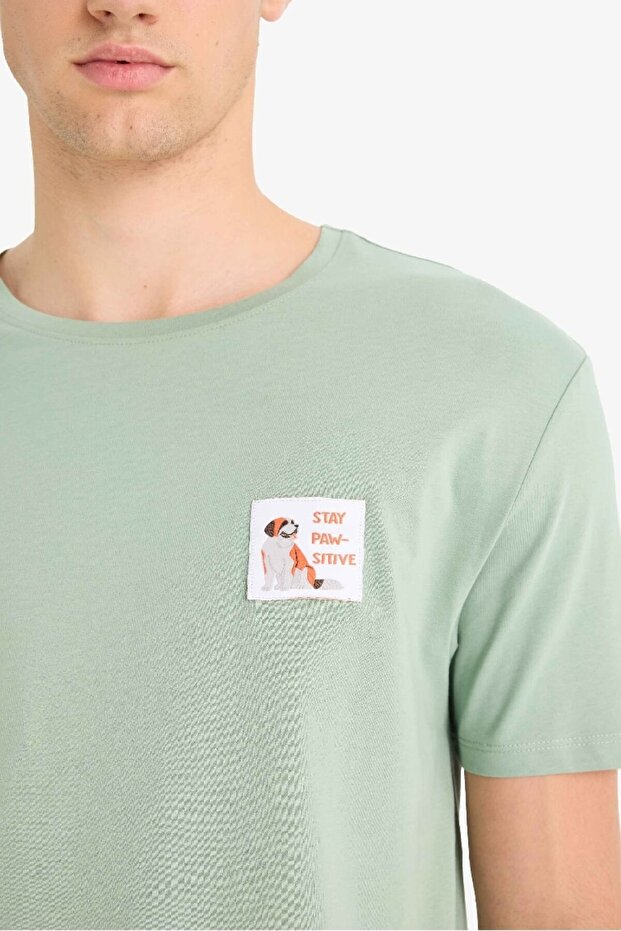Pijama Takımı Baskılı Kısa Kollu Üst Şort F6184AX25SP - 5
