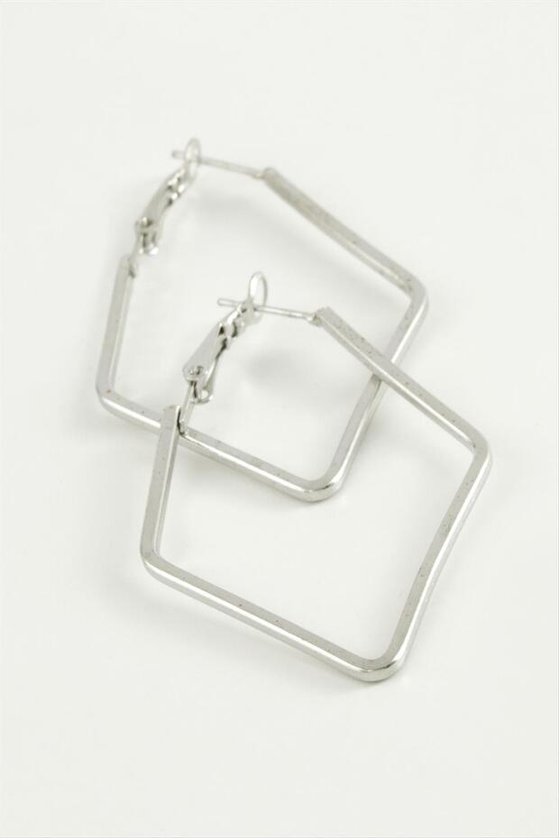 Polygonal Hoop Earrings 5 cm