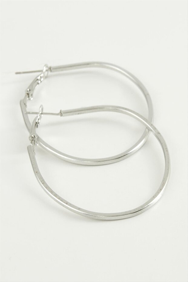 Oval Hoop Earrings 4.5 cm