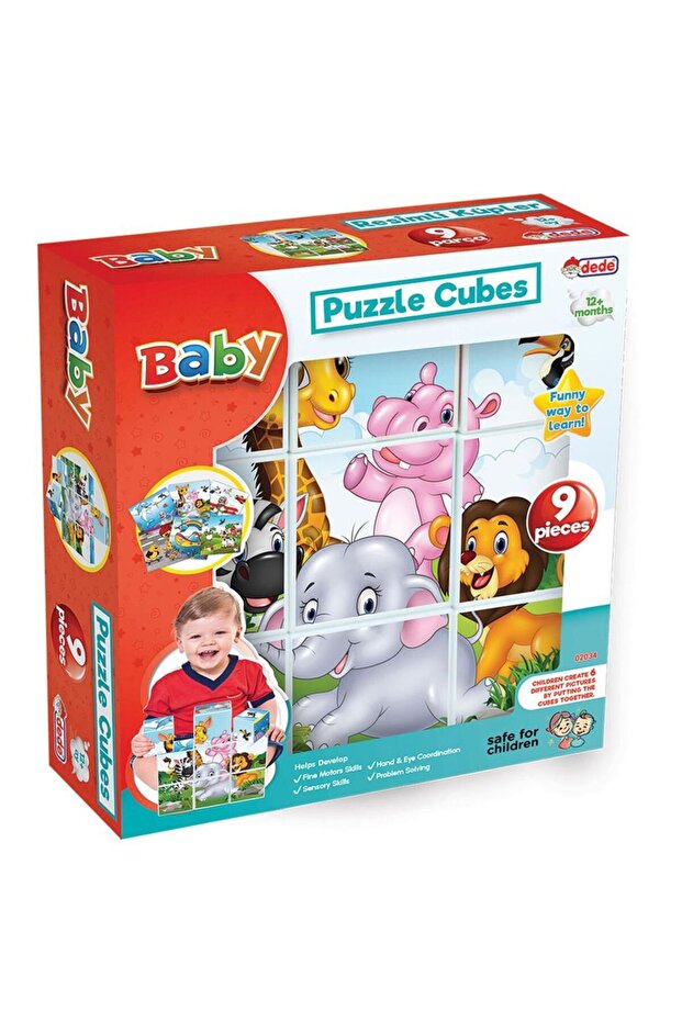 Illustrated Cubes 9 Piece Baby Activity Play Set