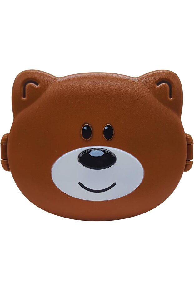 Bear Design Bento Lunch Box for Kids, 500ml, Leakproof & Spillproof, BPA-Free Food Grade PP w
