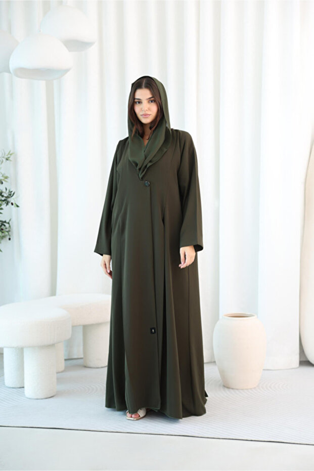 Soild Blazer Design Formal Abaya