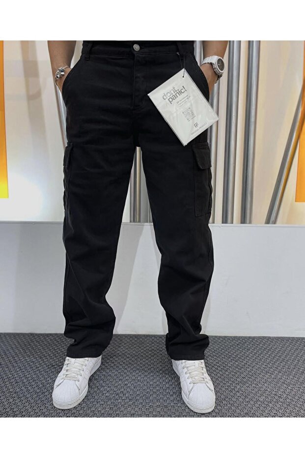 Men's Bor Leg Baggy Loose Cargo Pants Skb 2025