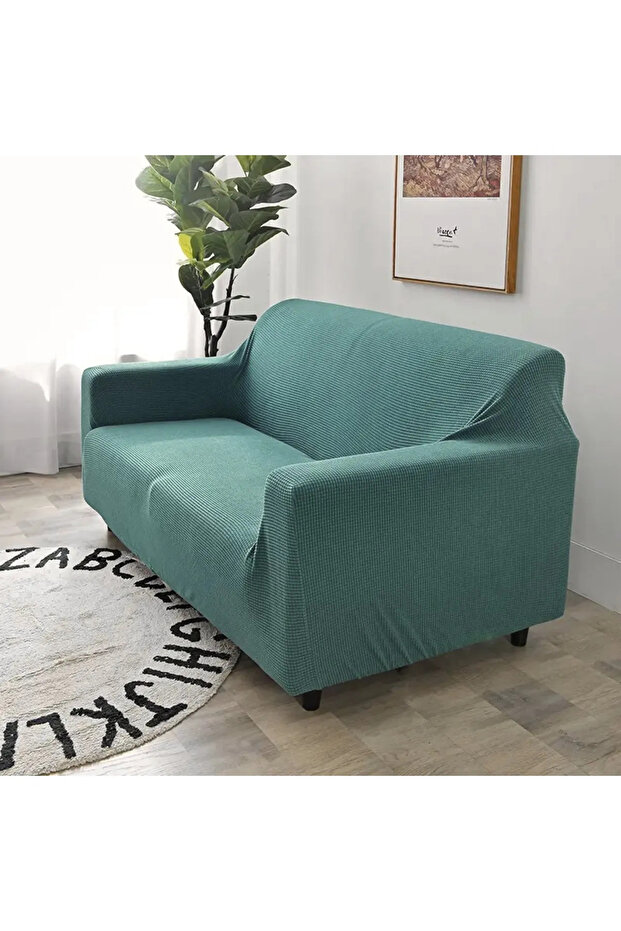 Lycra Fabric 2 Seater Seat Cover Sofa Cover Elastic Flexible Good Quality