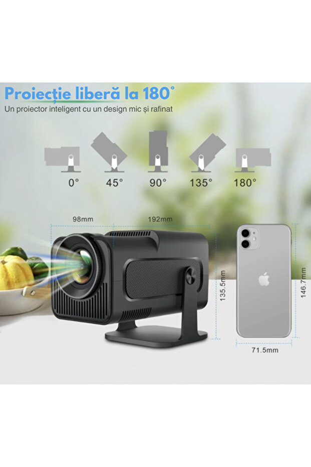 N2L Store® Portable Video Projector, Android 11, 4K, 12000 lumens, with 2 controllers included - 6