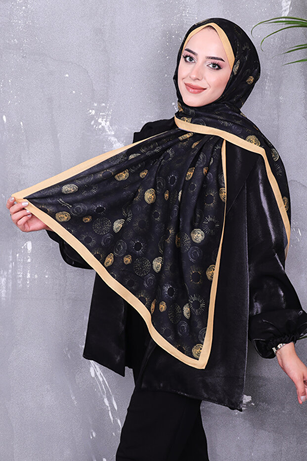 Soft Pamuk Desenli Şal - 1