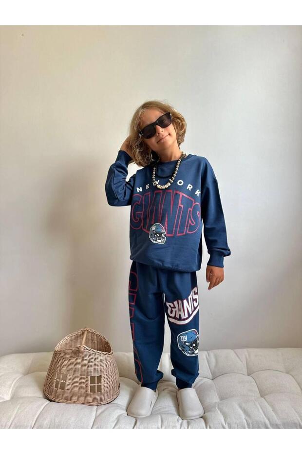 Baskılı Uzun Kollu Erkek Çocuk Alt Üst Takım - 4