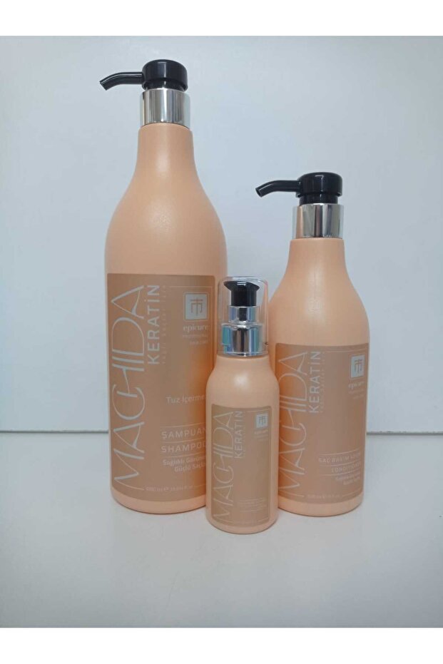 KERATİN SÜPER 3 LÜ SAÇ BAKIM SETİ ŞAMPUAN 1000ML - 1