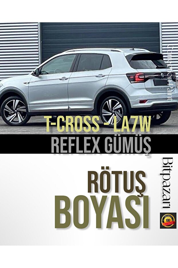 Vw T-Cross Reflex Silver La7W Compatible Professional Scratch and Stone Mark Remover Touch-Up Paint 25ml.