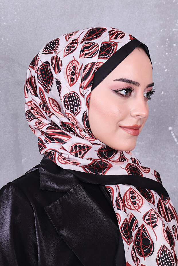 شال منقوش من القطن الناعم - 5