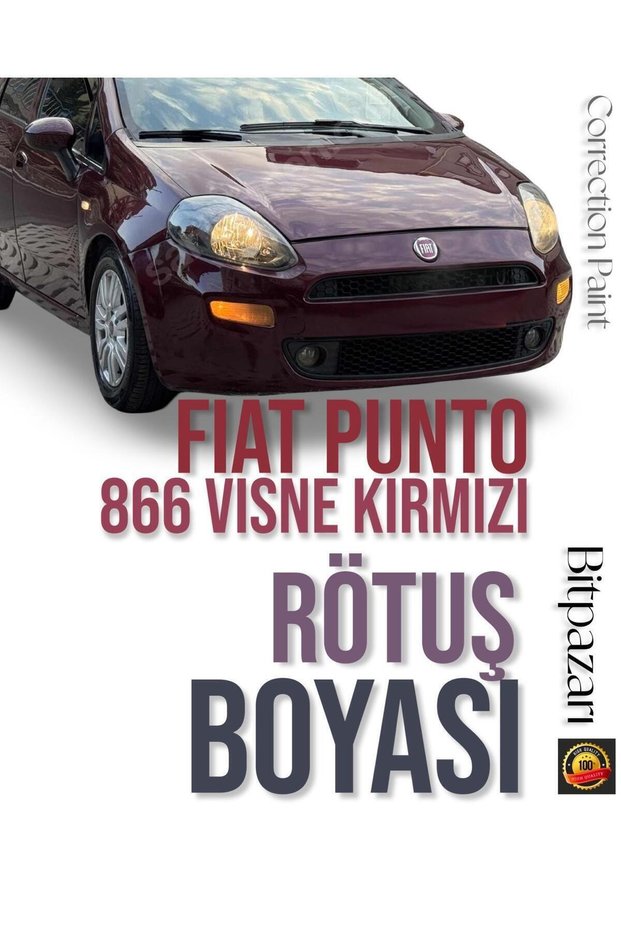 Fiat Punto - Cherry Red - 866 - Scratch Stone Mark Remover Touch up Paint 20ml