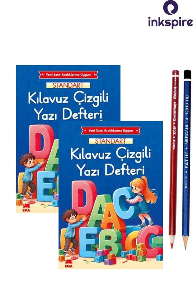 2 قطعة دليل تعليمي جديد مخطط دفتر كتابة جميل مقاس A4 19x27 سم 24 ورقة هدية قلم