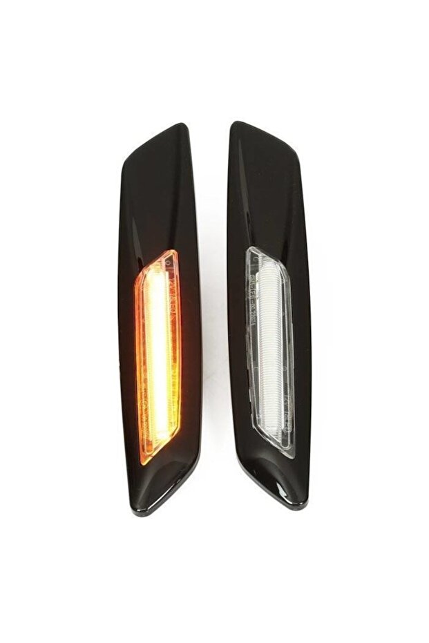 LED Side Indicators | Clear Tint, Black Housing | Non-Dynamic | BMW E90 E91 E92 E93 E60 E61 F10 E81 - 3