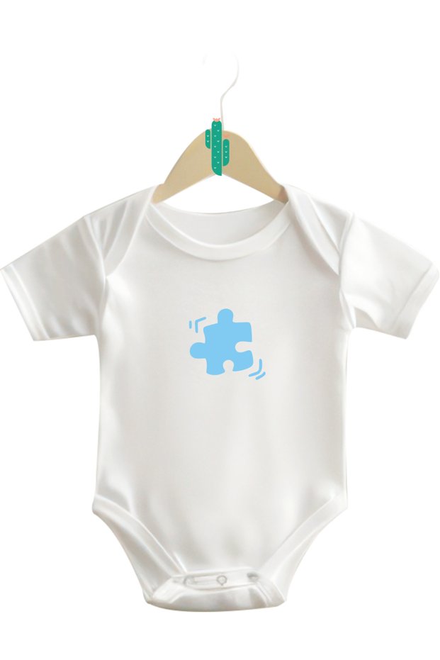 Blue Heart Puzzle Combination Mother Son T-Shirt (One Product Price! Add 2 Pieces to the Cart for Combination)