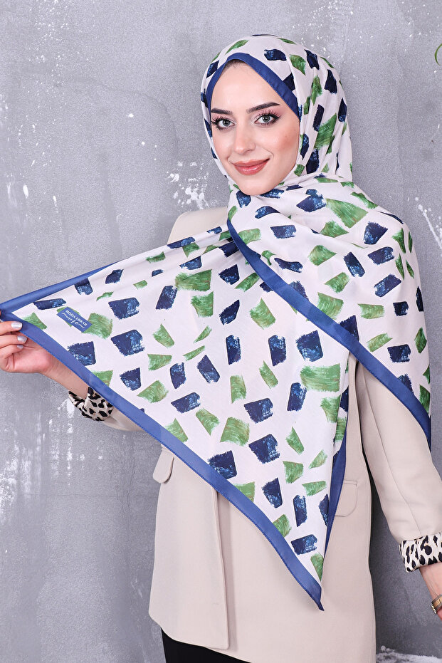 شال منقوش من القطن الناعم - 5