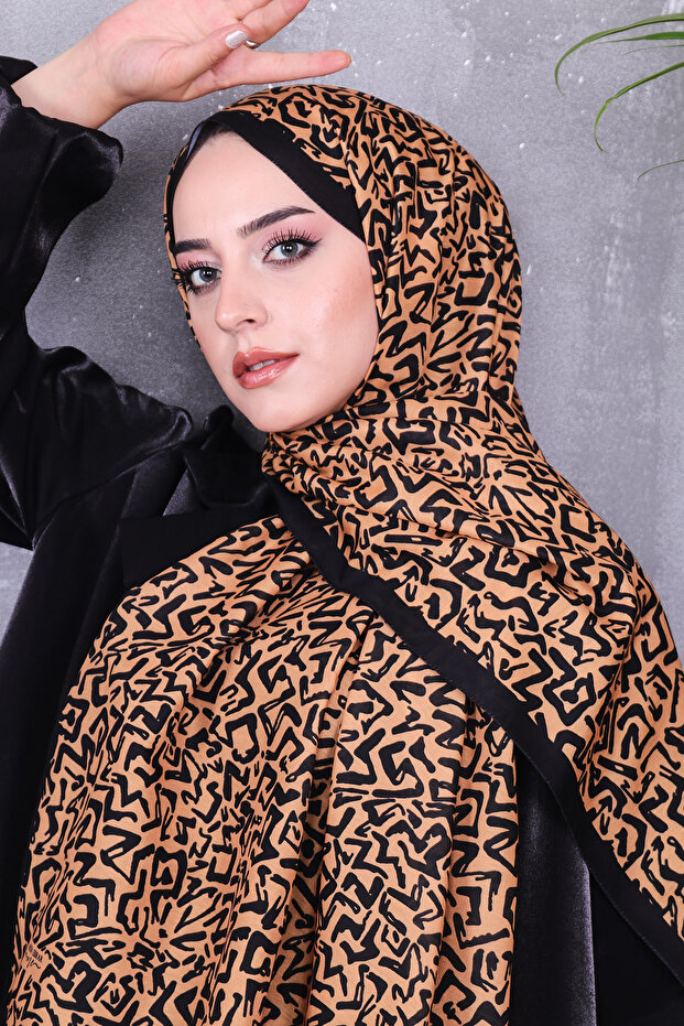 شال منقوش من القطن الناعم - 4