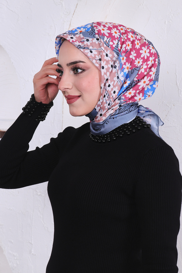 Soft Cotton Patterned Scarf - 3