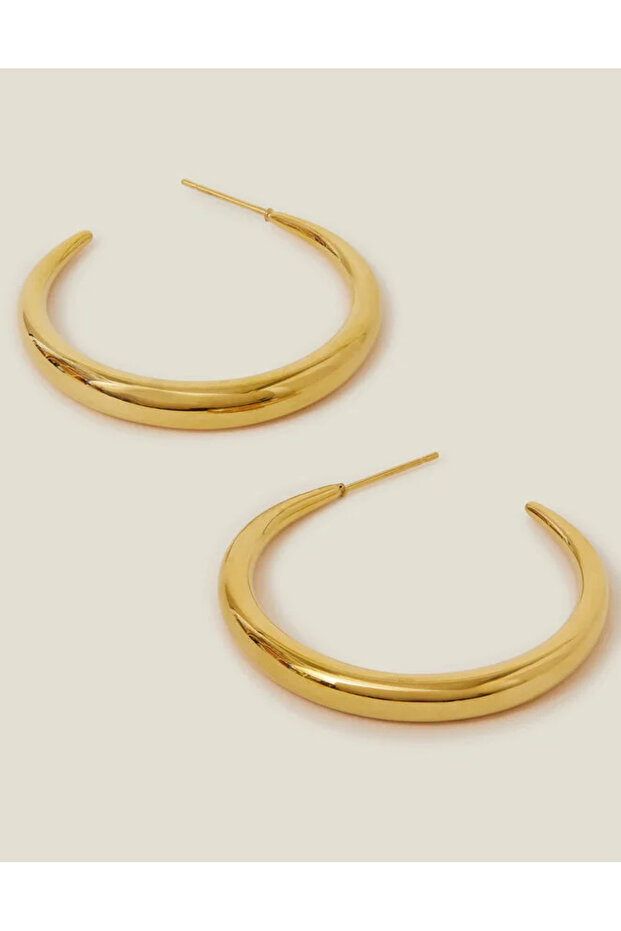 Z Halka Küpe Altın Kaplama - 1