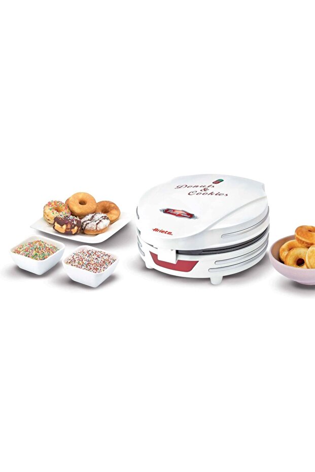 Electric Donut Maker With Non Stick Plate, Safety Lock, 700W, 7 Donuts at a Time