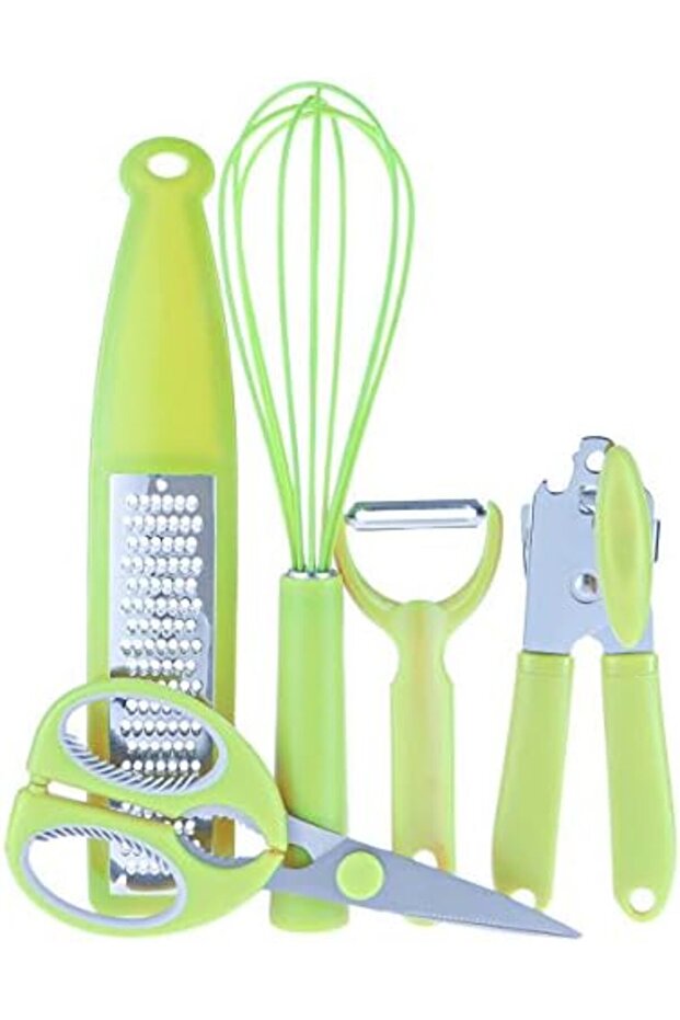 5-Piece Kitchen Tool Set, Mustard - PR46412