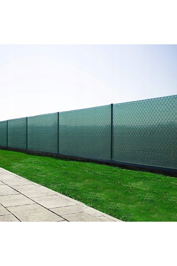 Shade and privacy net for fence, 1.5m width, 25m length, 65g density, green - 7