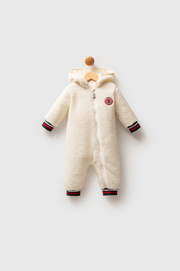Baby Boy Winter Regular Fit White Overalls Usb2539-C-V1