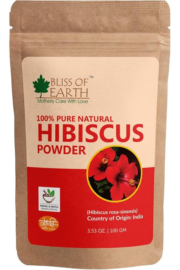 Hibiscus Powder For Hair Growth, 100g | 100% Natural Sun Dried Hibiscus Powder for Face, Hair & Skin
