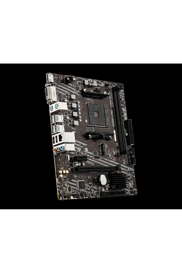 A520M-A PRO 4600MHz(OC) DDR4 Soket AM4 M.2 HDMI DVI mATX Anakart - 3