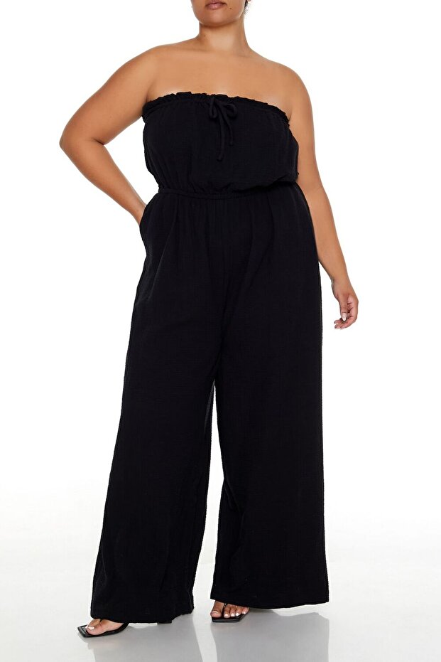 Plus Size Wide-Leg Tulum - 1