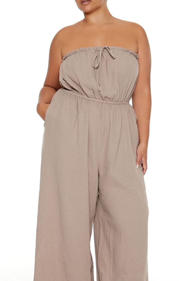 Plus Size Wide-Leg Tulum - 1
