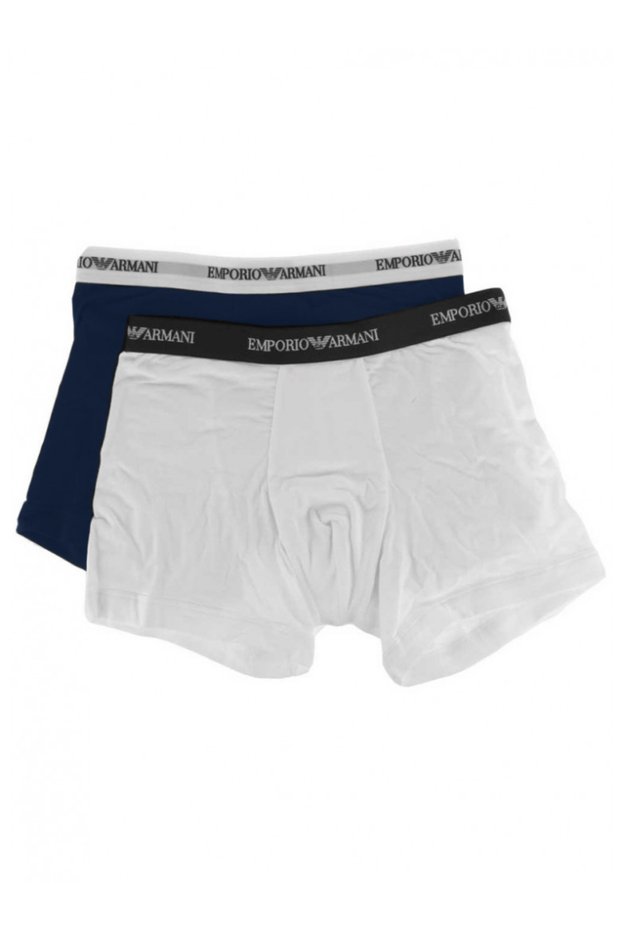 ARMANI RANGE BASIC717 Boxeri Clasic - Alb/Bleumarin