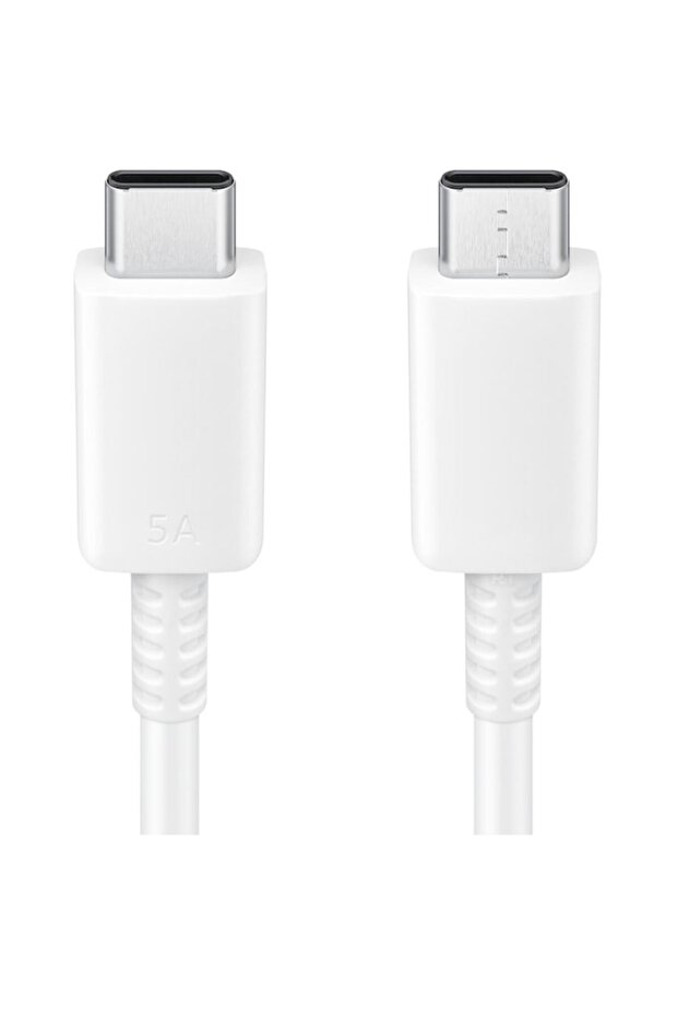 Data Cable Type C-Type C, 5A, 1m, White - 3