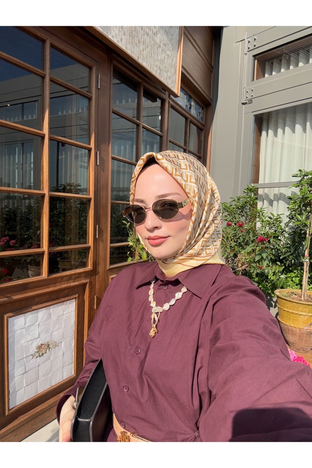 Vera Twill İpek Eşarp - 2